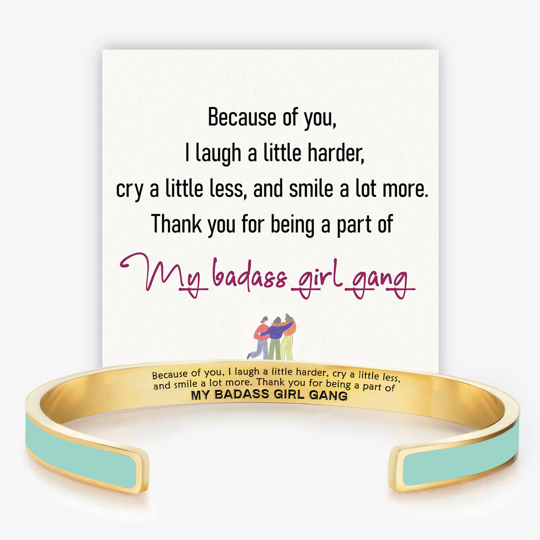 badass girl gang bracelet for best friends