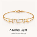 australian opal moon phase bracelet, symbolic connection jewelry