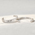 engraved tally mark bracelet, 10 years down forever to go engraving