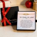 50th birthday gift bracelet, meaningful milestone gift, gift-ready