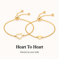 a piece of my heart bracelet set, matching friendship and family jewelry