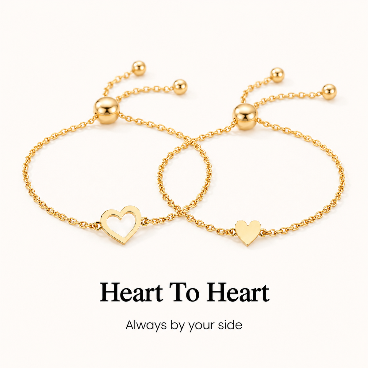 a piece of my heart bracelet set, matching friendship and family jewelry