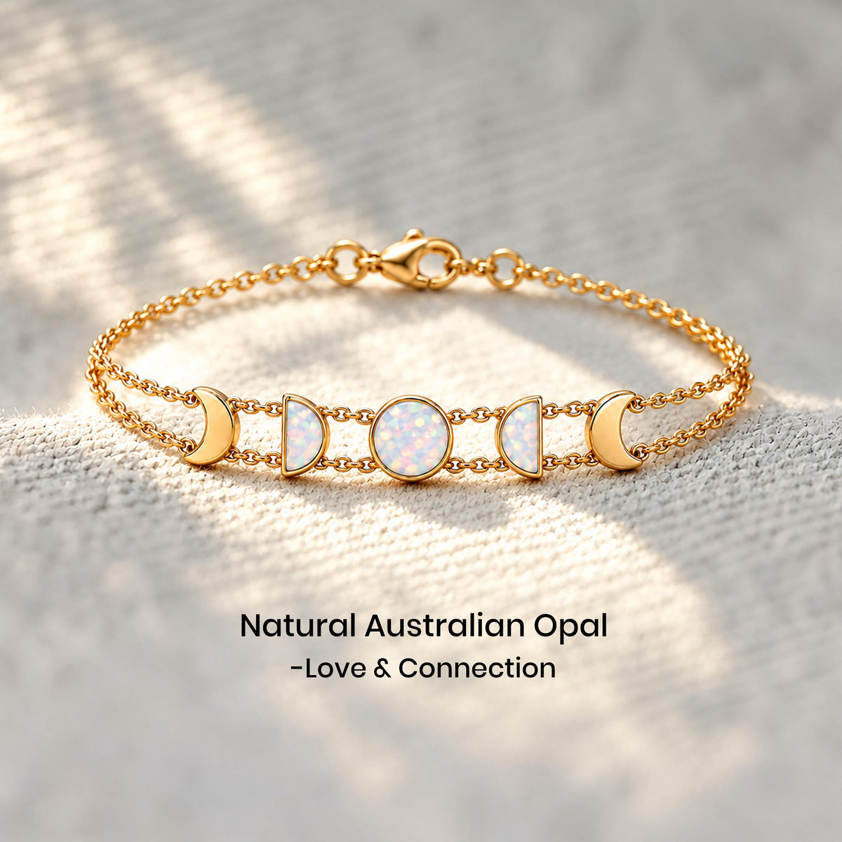 natural australian opal bracelet, opal gemstone symbolizing love and connection