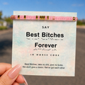 best bitches forever hidden message bracelet