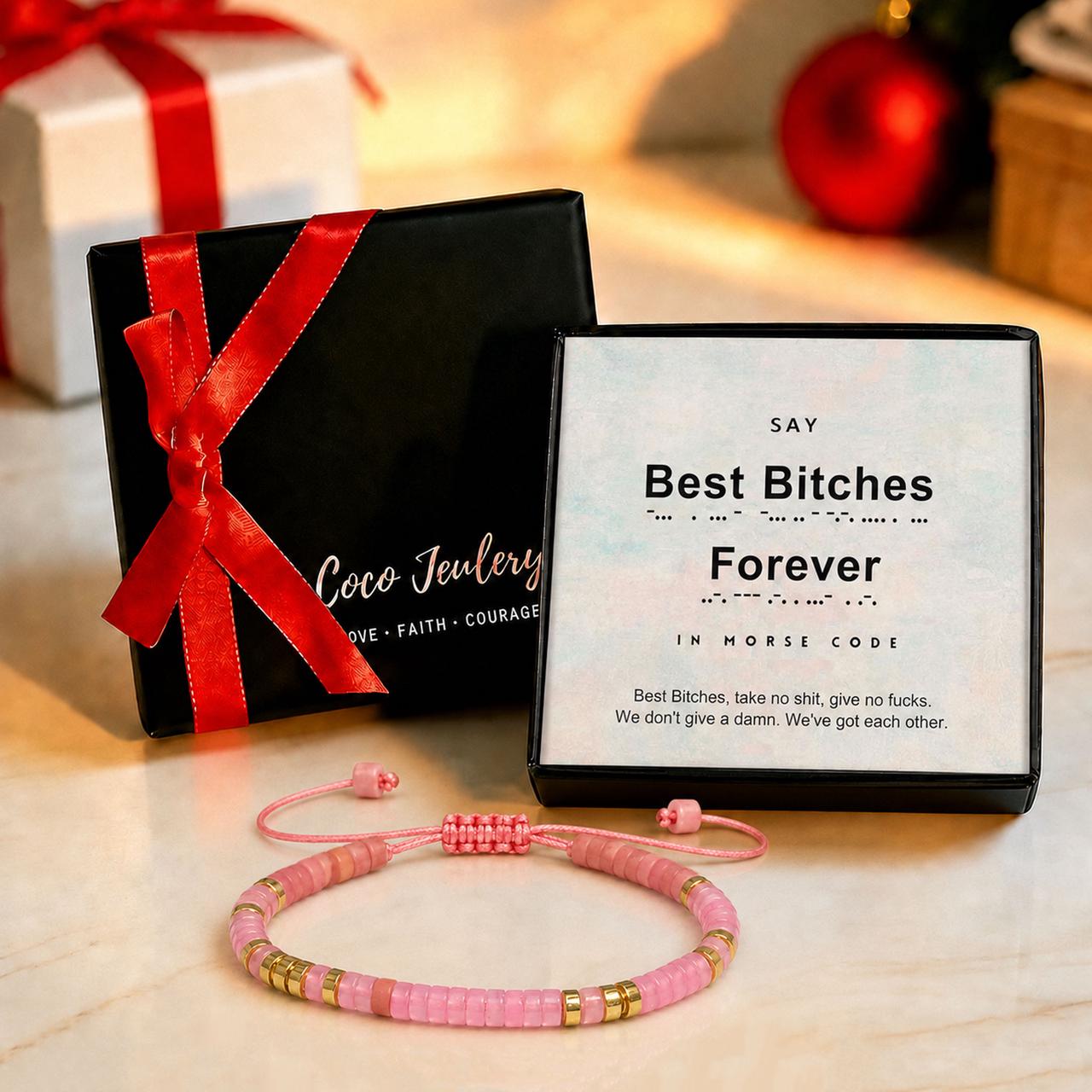 funny best friend gift bracelet