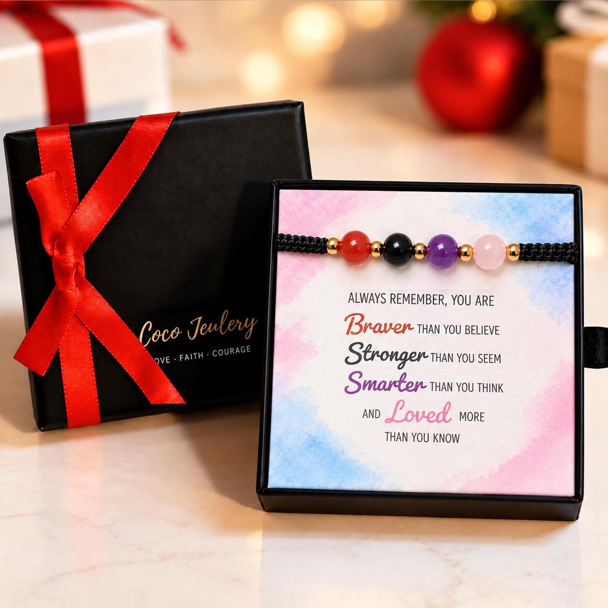 inspirational birthday or graduation gift, crystal energy bracelet for someone special, gift-ready