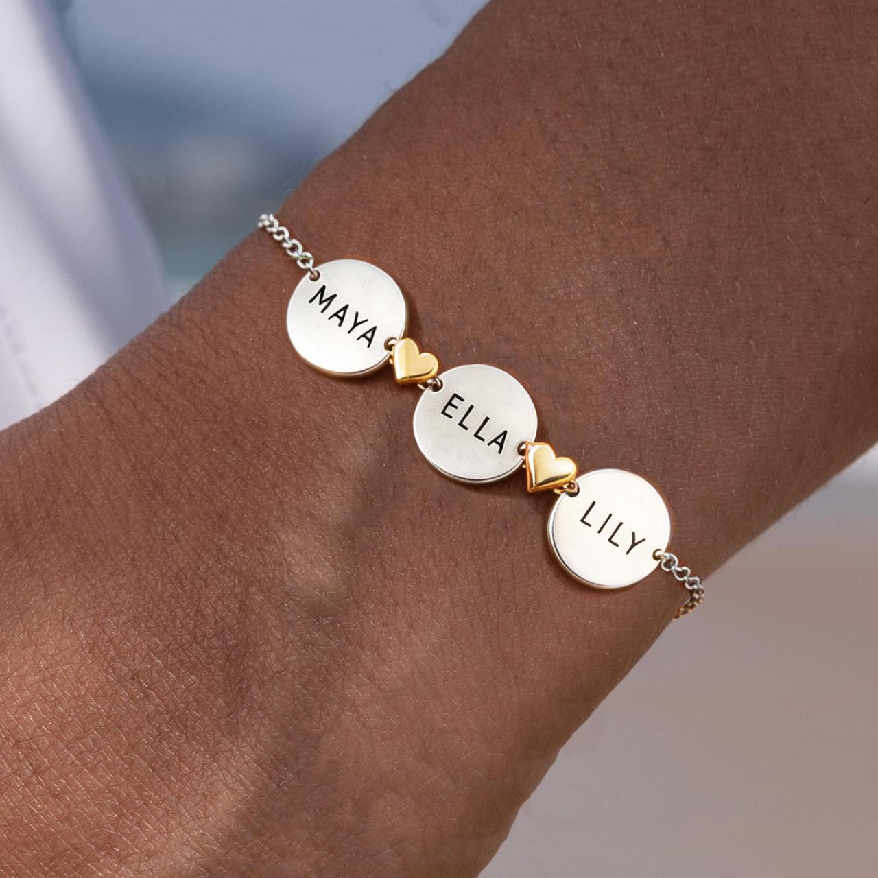 chosen sister friendship bracelet, personalized name jewelry
