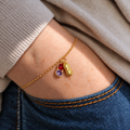 best friend birthstone bracelet, playful friendship jewelry
