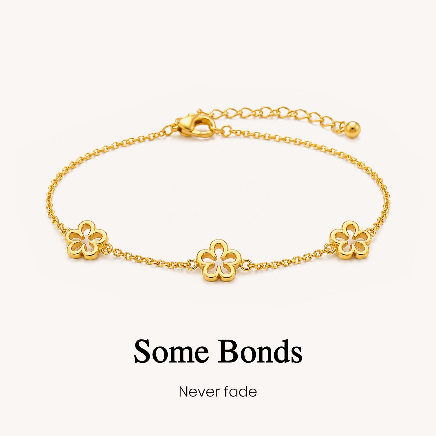 forget me not floral bracelet