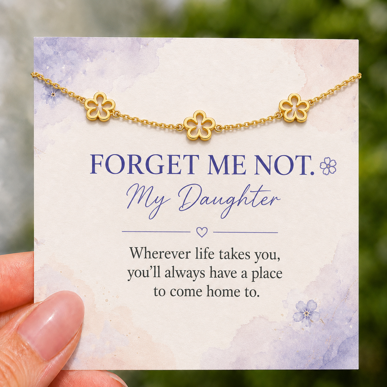 meaningful floral bracelet