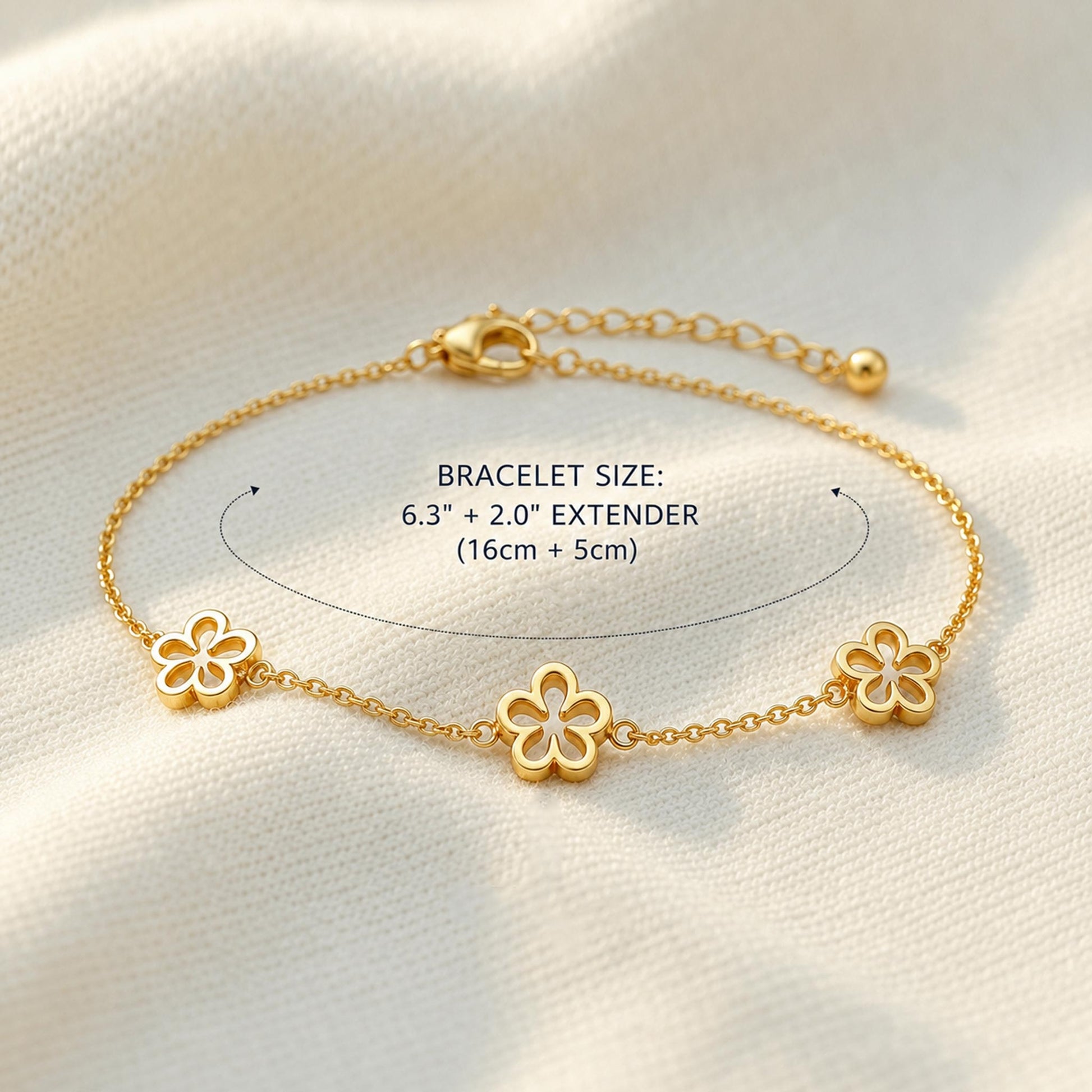 forget me not flower bracelet design