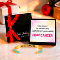 cancer support gift, encouragement bracelet for her, gift-ready