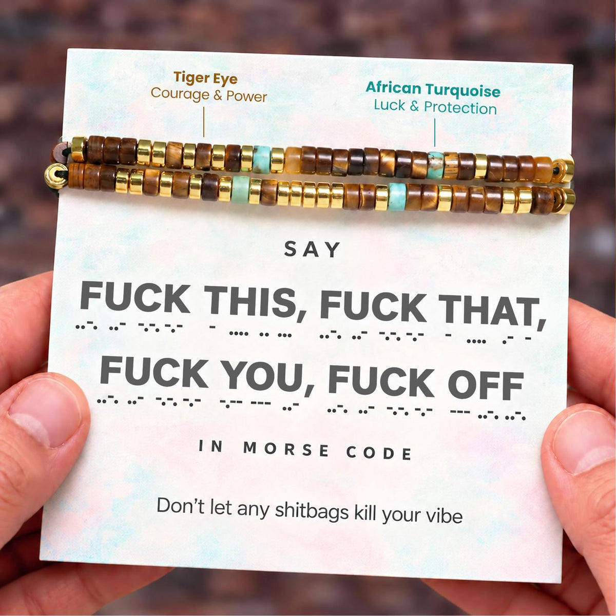 fuck this fuck that message bracelet, bold attitude jewelry