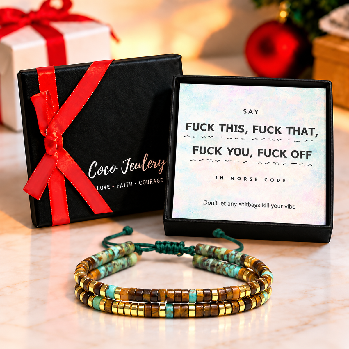 funny attitude gift, bold message bracelet for her, gift-ready