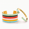 fuck it statement cuff, bold message bracelet design
