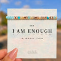 self worth morse code bracelet