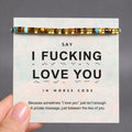love message morse code bracelet
