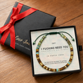 morse code jewelry gift, hidden message bracelet, gift-ready