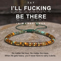 i'll fucking be there morse code bracelet, morse code jewelry