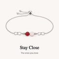 infinity custom birthstone bracelet