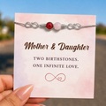 personalized infinity birthstone bracelet