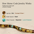 hidden message morse code bracelet design