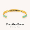 off you jolly well fuck color cuff bracelet