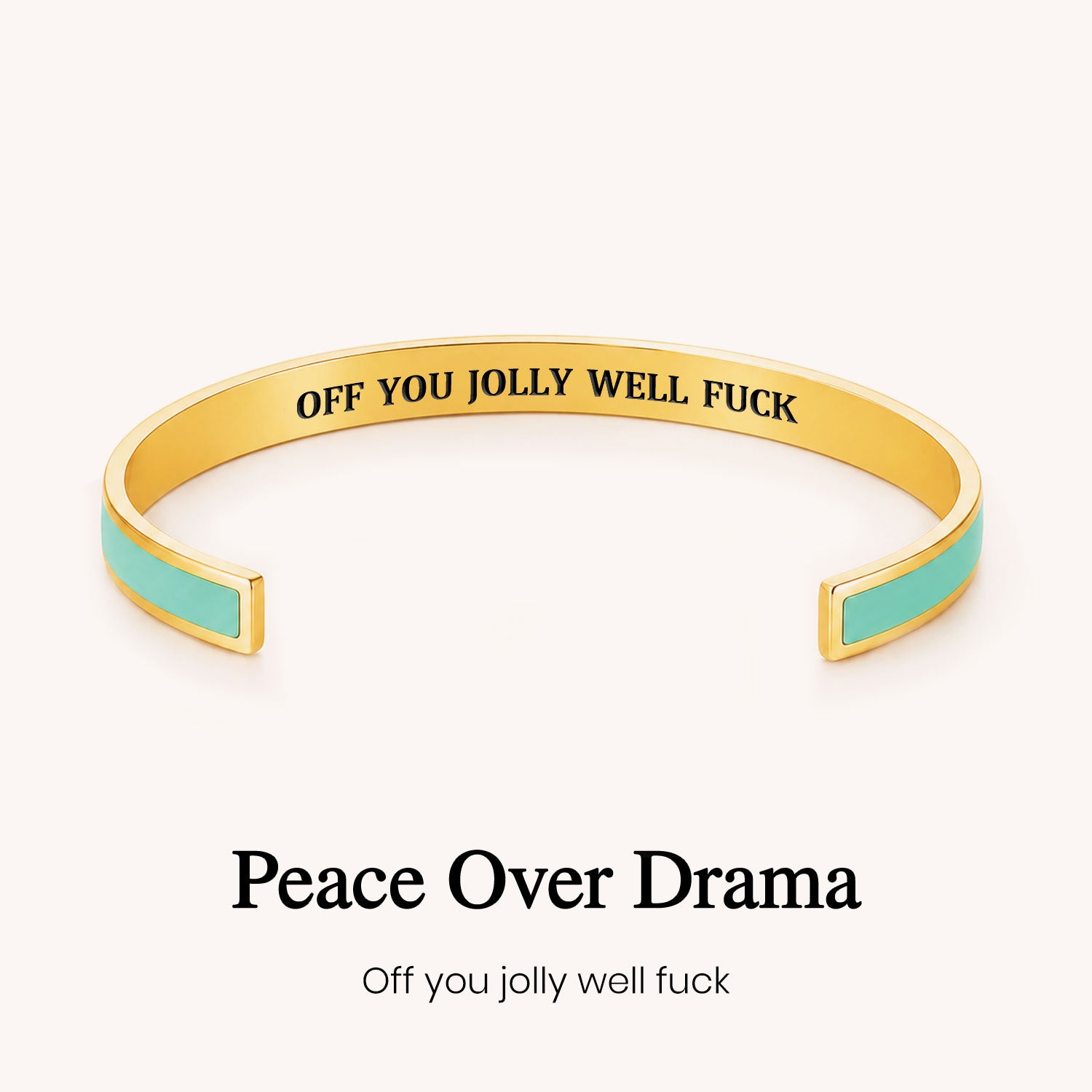 off you jolly well fuck color cuff bracelet