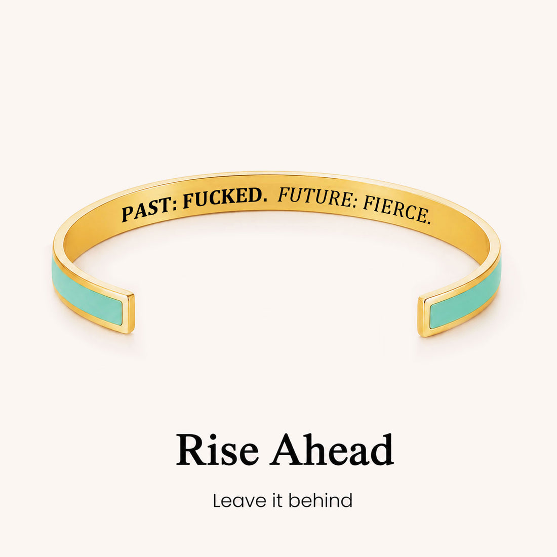 past fucked future fierce color cuff bracelet