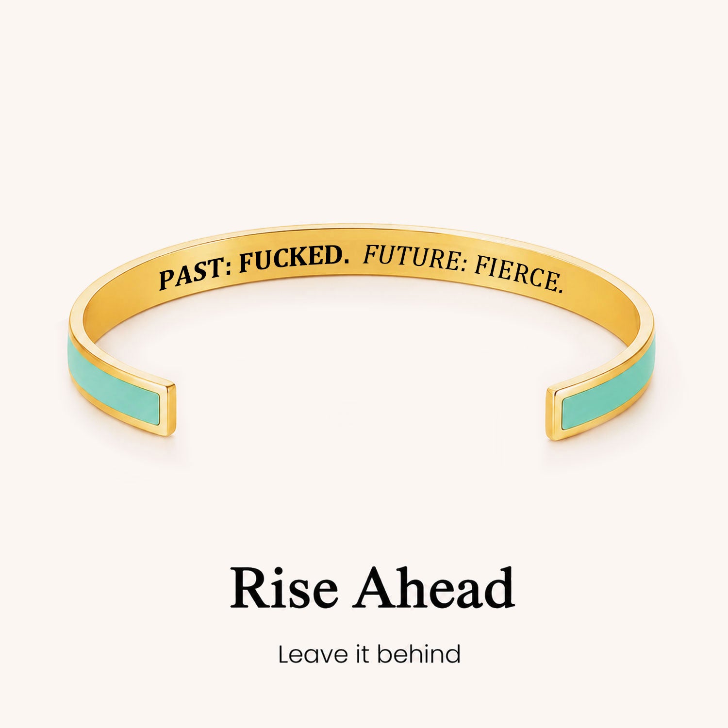 past fucked future fierce color cuff bracelet