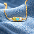 custom 2-6 birthstone bracelet, personalized multiple birthstone design