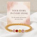 custom multiple birthstone bracelet