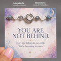 star wheel bracelet with healing crystals