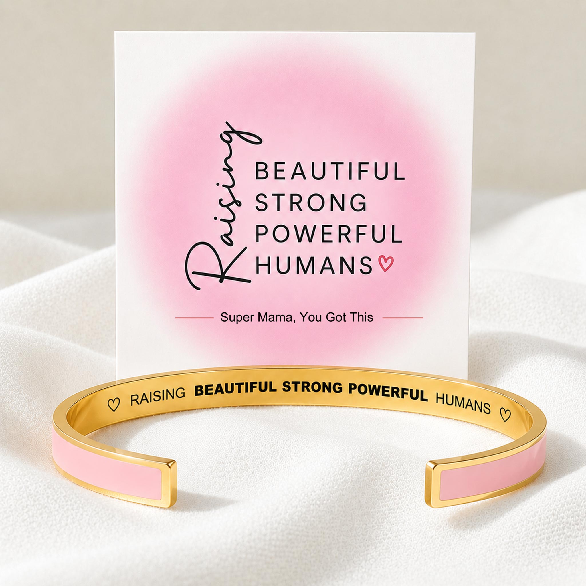 Super MAMA Color Cuff Bracelet | Meaningful Gift for Moms