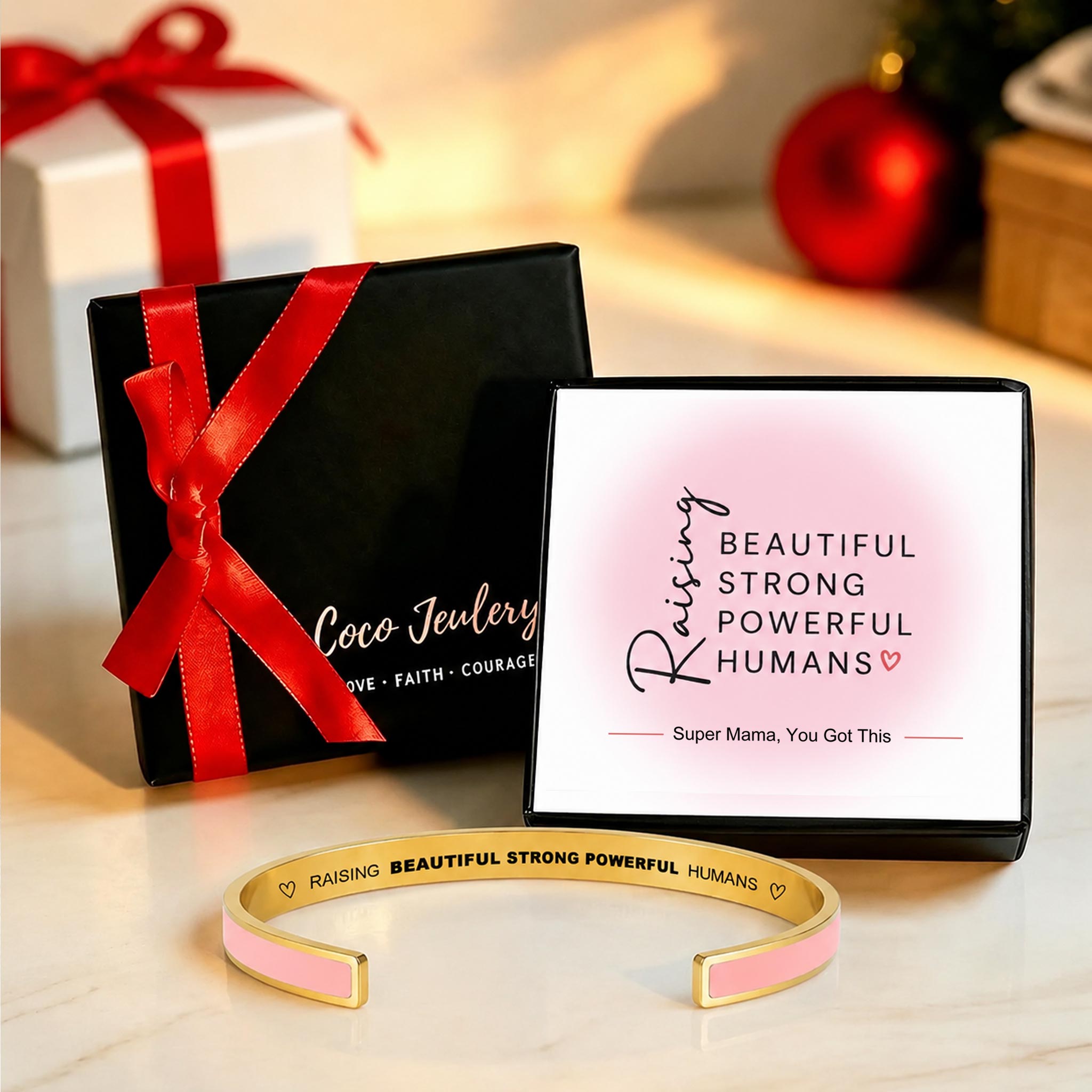 Super MAMA Color Cuff Bracelet | Meaningful Gift for Moms