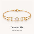 this fucking sucks opal moon phase bracelet, emotional support jewelry