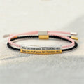 engraved tube bracelet with this too shall pass message
