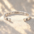 through it all straighten each other's crown cuff, friendship affirmation bracelet