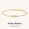 - Dainty gold opal bracelet graduation gift for her