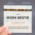 morse code bracelet with hidden friendship message