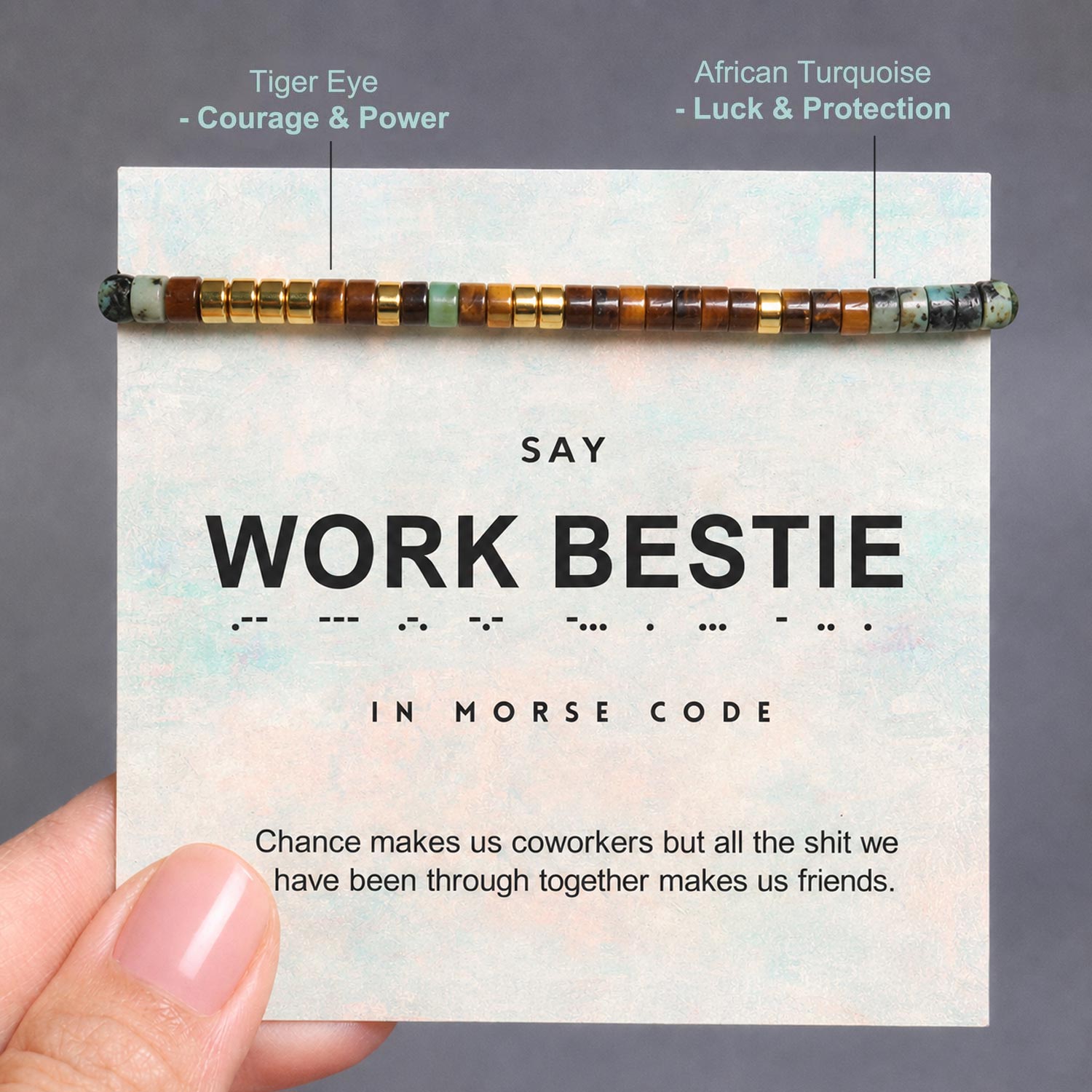 morse code bracelet with hidden friendship message