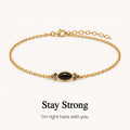 you got this black onyx bracelet, strength and support jewelry