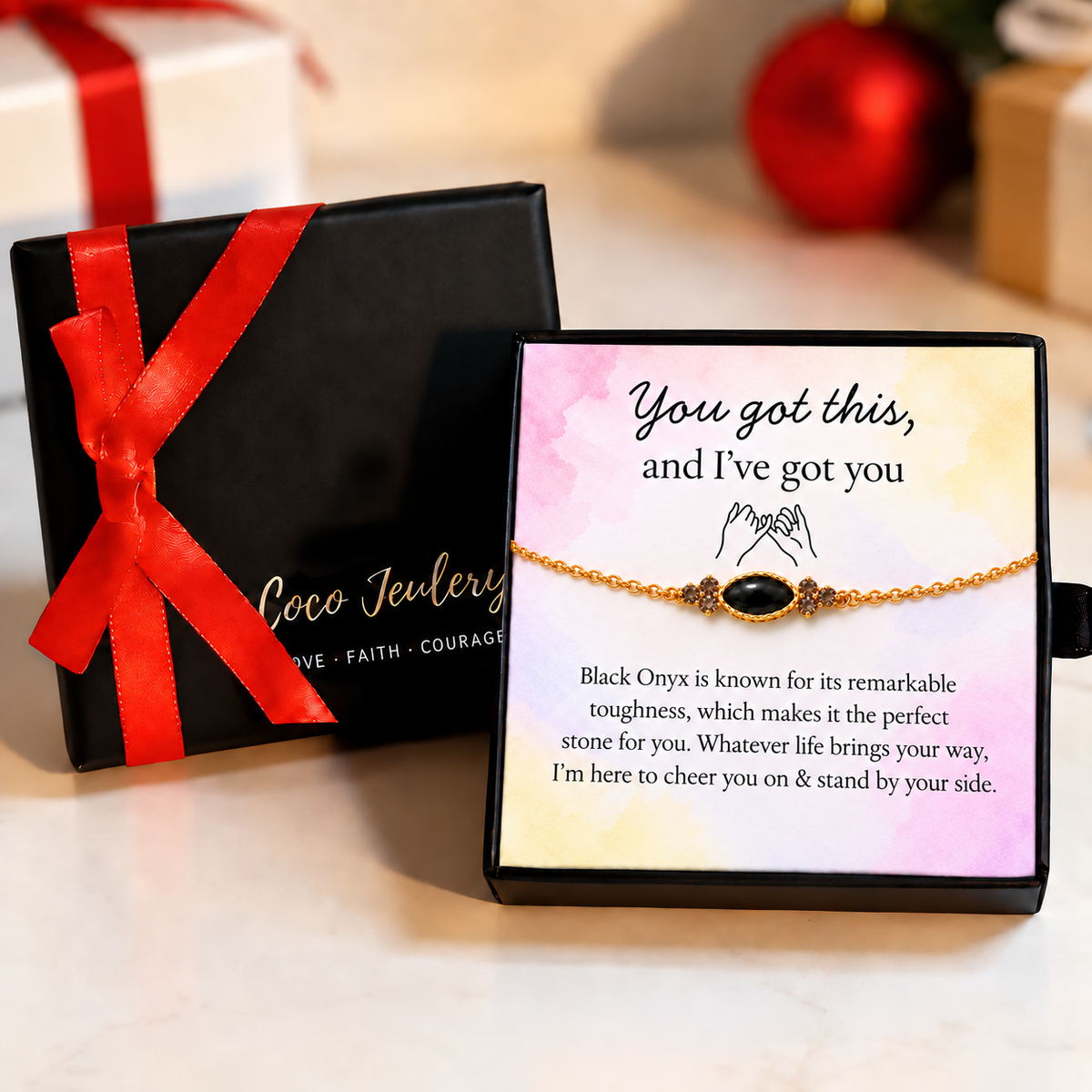 support bracelet gift, encouragement jewelry for someone special, gift-ready