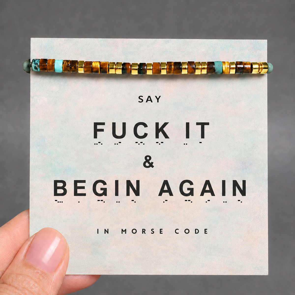 hidden message bracelet, morse code message design
