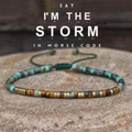 im the storm morse code bracelet