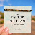 hidden storm message morse code bracelet