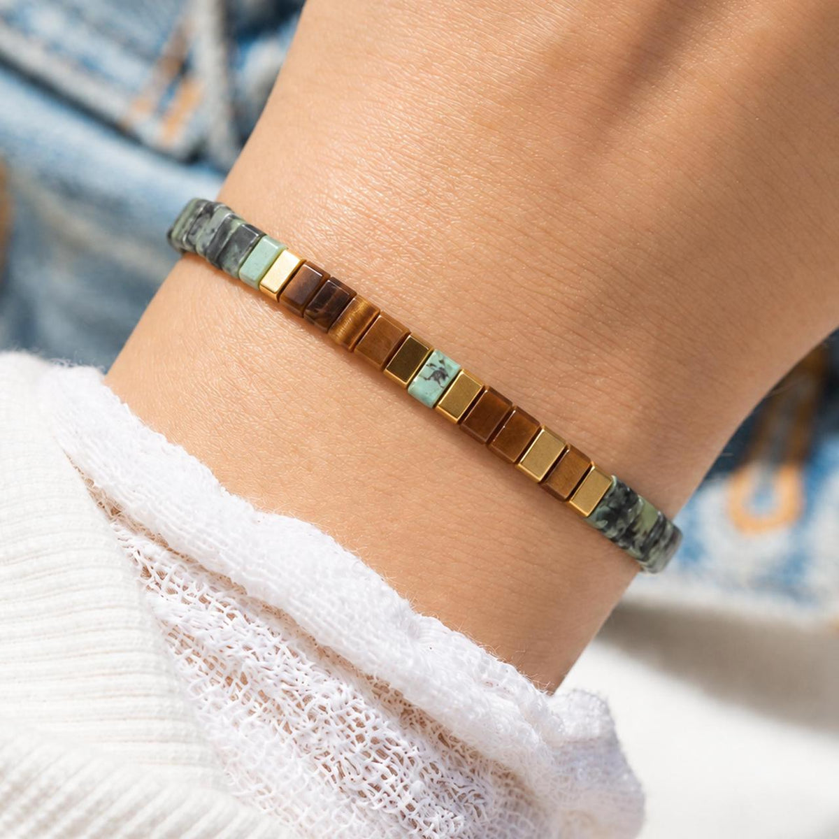 self growth affirmation bracelet, mindset reminder jewelry