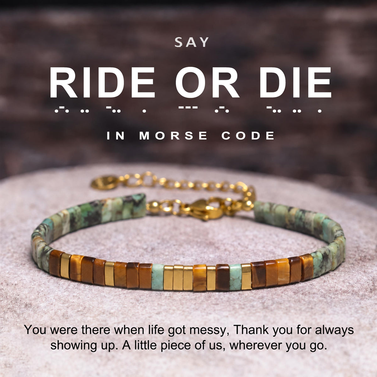 ride or die tila morse code bracelet, best friend friendship bracelet