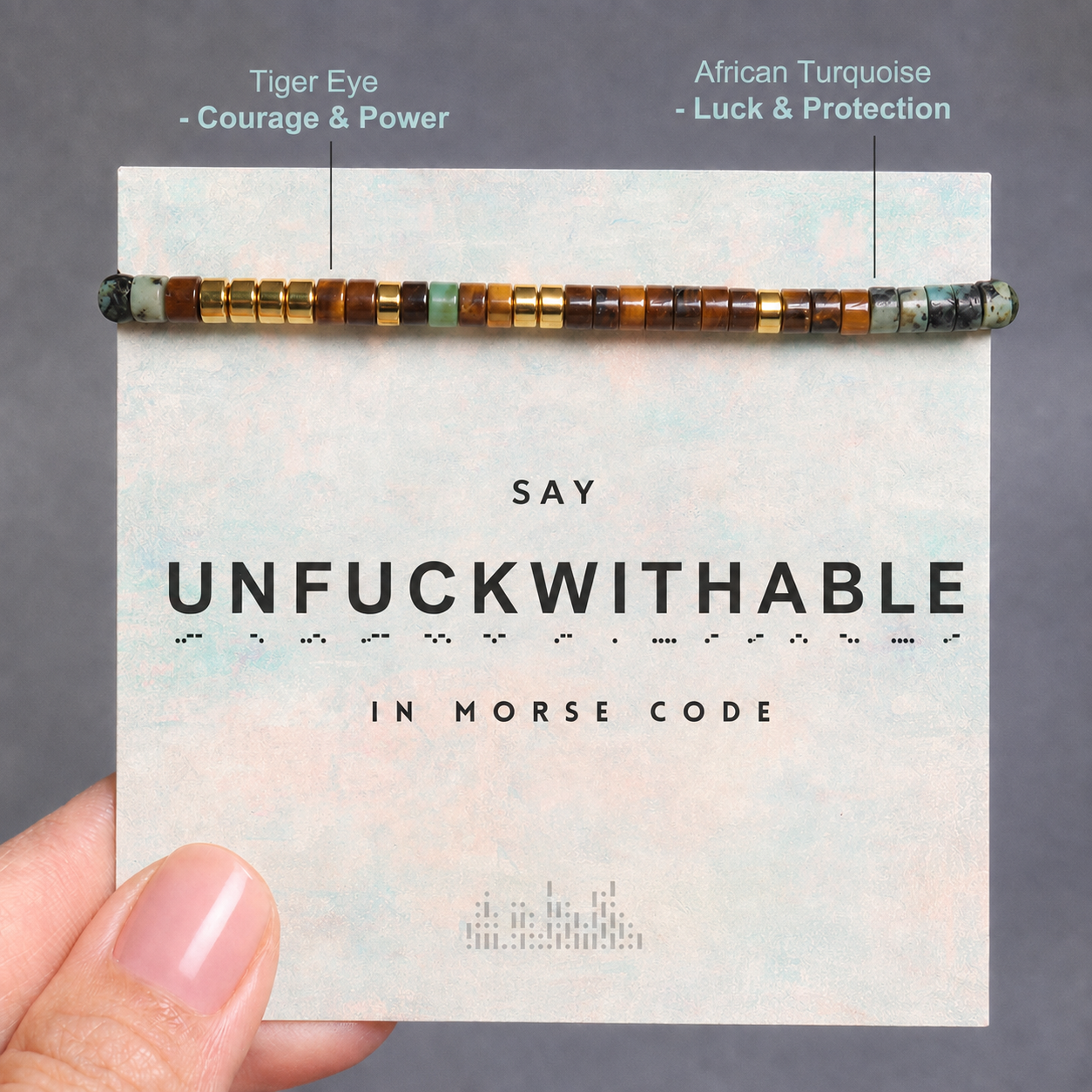 hidden message morse code bracelet