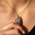 moon pendant necklace, everyday support reminder jewelry